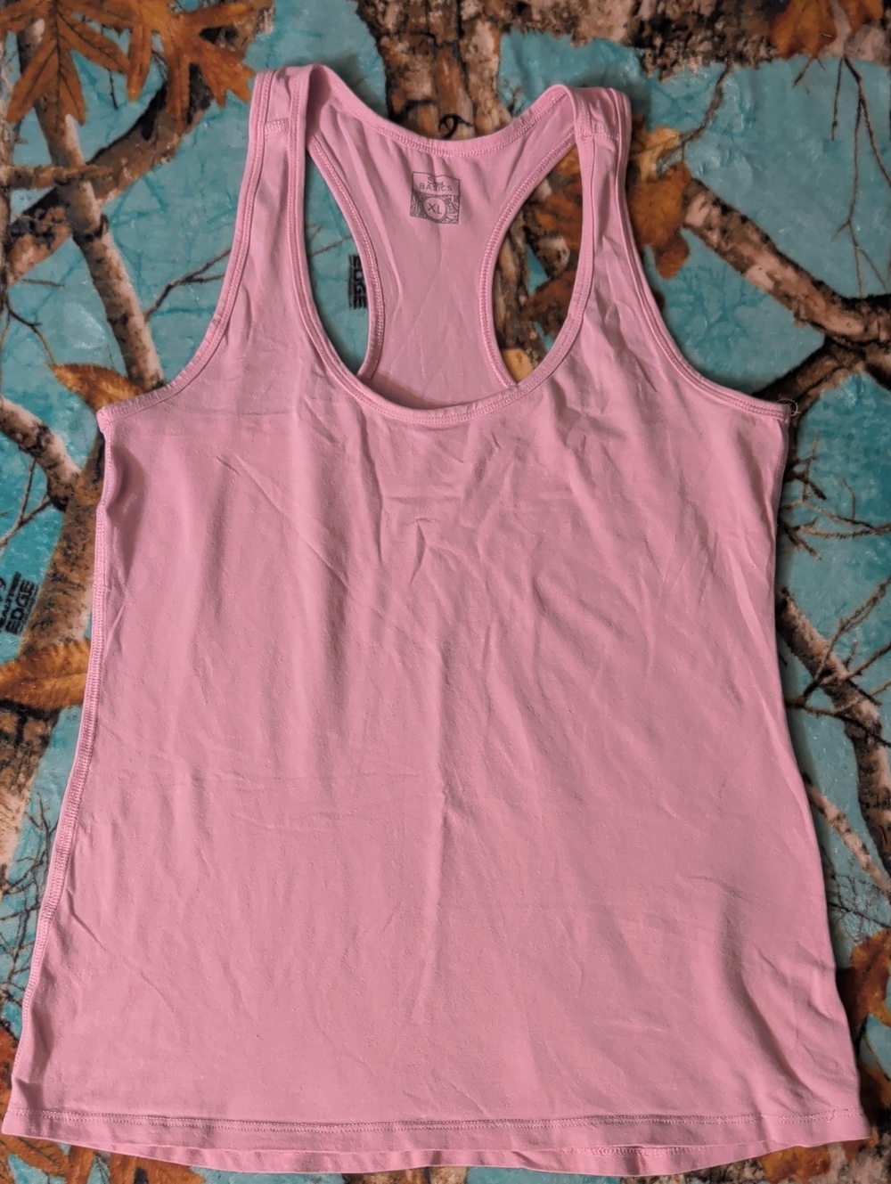 Light Pink Racerback Tank Top - Women’s Soft Stretch Layering Tee